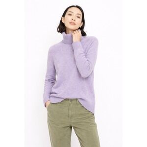 J. Crew Turtleneck Sweater Supersoft Yarn Purple Women's Medium